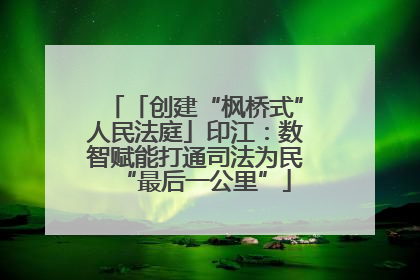 「创建“枫桥式”人民法庭」印江：数智赋能打通司法为民“最后一公里”