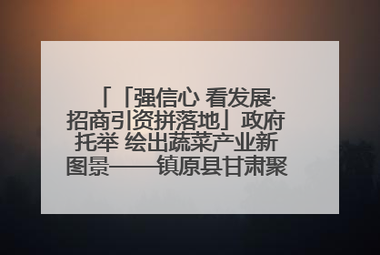 「强信心 看发展·招商引资拼落地」政府托举 绘出蔬菜产业新图景——镇原县甘肃聚广利现代设施蔬菜种植基地见闻