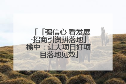 「强信心 看发展·招商引资拼落地」榆中：让大项目好项目落地见效