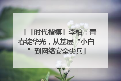 「时代楷模」李柏：青春绽华光，从基层“小白”到网络安全尖兵