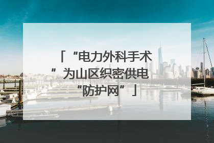“电力外科手术”为山区织密供电“防护网”