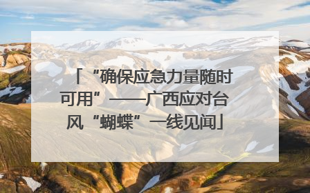 “确保应急力量随时可用”——广西应对台风“蝴蝶”一线见闻