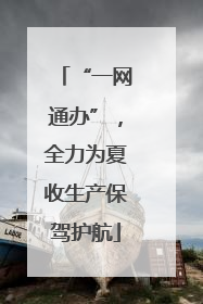 “一网通办”，全力为夏收生产保驾护航