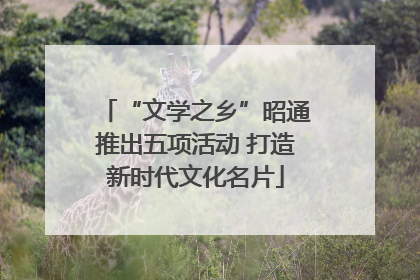 “文学之乡”昭通推出五项活动 打造新时代文化名片