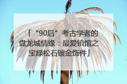 “90后”考古学者的盘龙城情缘：最爱镇馆之宝绿松石镶金饰件