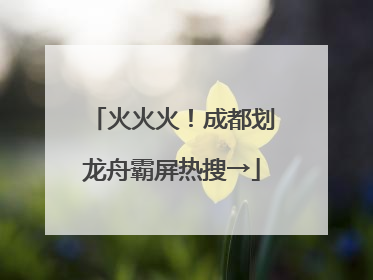 火火火！成都划龙舟霸屏热搜→