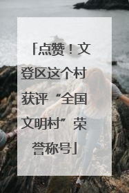 点赞！文登区这个村获评“全国文明村”荣誉称号