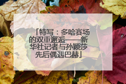 特写：多哈赛场的双重邂逅——新华社记者与孙颖莎先后偶遇巴赫