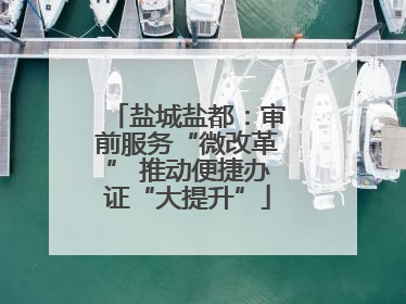 盐城盐都：审前服务“微改革” 推动便捷办证“大提升”