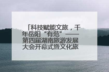 科技赋能文旅，千年岳阳“有范”——第四届湖南旅游发展大会开幕式暨文化旅游推介会侧记