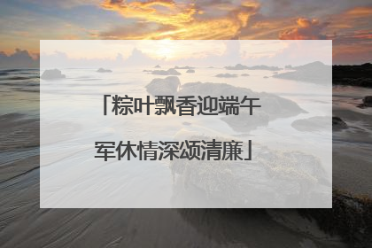 粽叶飘香迎端午 军休情深颂清廉
