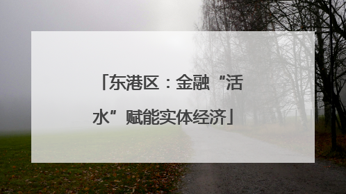 东港区：金融“活水”赋能实体经济