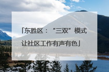 东胜区：“三双”模式让社区工作有声有色