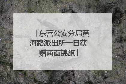 东营公安分局黄河路派出所一日获赠两面锦旗