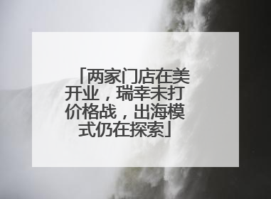 两家门店在美开业，瑞幸未打价格战，出海模式仍在探索