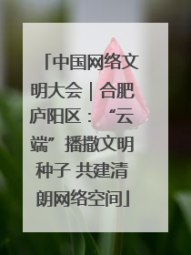 中国网络文明大会｜合肥庐阳区：“云端”播撒文明种子 共建清朗网络空间