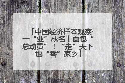 中国经济样本观察·一“业”成名丨面包“总动员”！“走”天下也“香”家乡