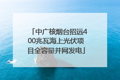 中广核烟台招远400兆瓦海上光伏项目全容量并网发电