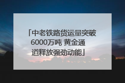 中老铁路货运量突破6000万吨 黄金通道释放强劲动能