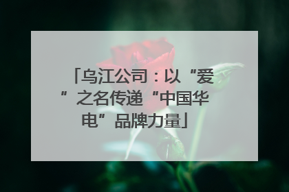 乌江公司：以“爱”之名传递“中国华电”品牌力量