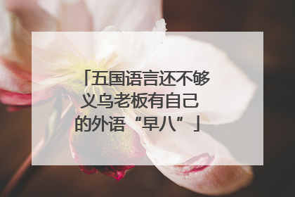 五国语言还不够 义乌老板有自己的外语“早八”