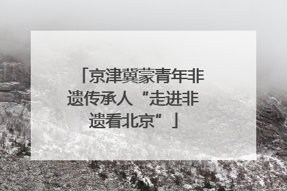 京津冀蒙青年非遗传承人“走进非遗看北京”