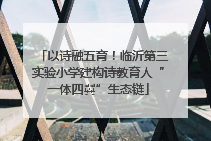以诗融五育！临沂第三实验小学建构诗教育人“一体四翼”生态链