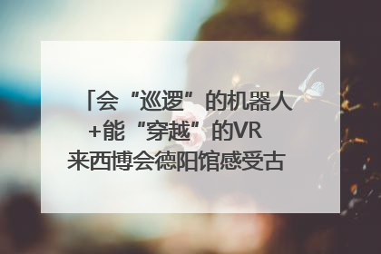 会“巡逻”的机器人+能“穿越”的VR 来西博会德阳馆感受古蜀文明与现代智造的时空对话｜西博视界