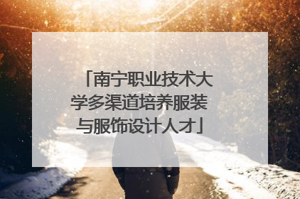 南宁职业技术大学多渠道培养服装与服饰设计人才