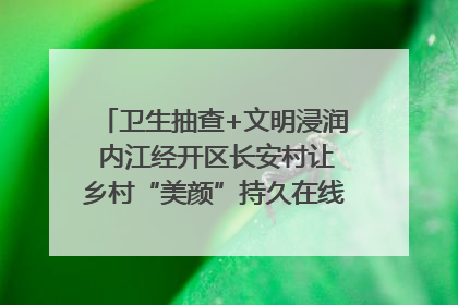 卫生抽查+文明浸润 内江经开区长安村让乡村“美颜”持久在线｜万千气象看四川