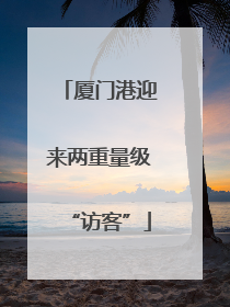 厦门港迎来两重量级“访客”