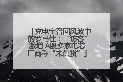 充电宝召回风波中的罗马仕：“访客”激增 A股多家电芯厂商称“未供货”