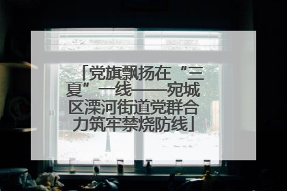 党旗飘扬在“三夏”一线——宛城区溧河街道党群合力筑牢禁烧防线