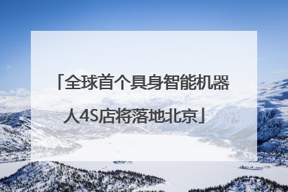 全球首个具身智能机器人4S店将落地北京
