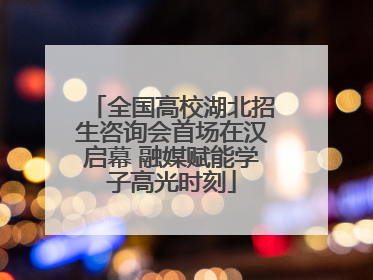 全国高校湖北招生咨询会首场在汉启幕 融媒赋能学子高光时刻