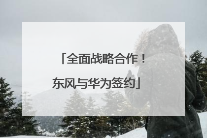 全面战略合作！东风与华为签约