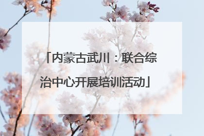 内蒙古武川：联合综治中心开展培训活动