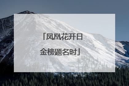 凤凰花开日 金榜题名时
