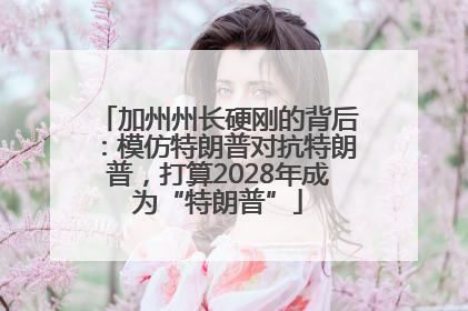 加州州长硬刚的背后：模仿特朗普对抗特朗普，打算2028年成为“特朗普”