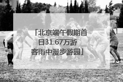 北京端午假期首日31.67万游客雨中漫步游园