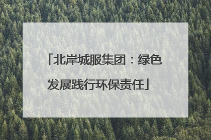 北岸城服集团：绿色发展践行环保责任
