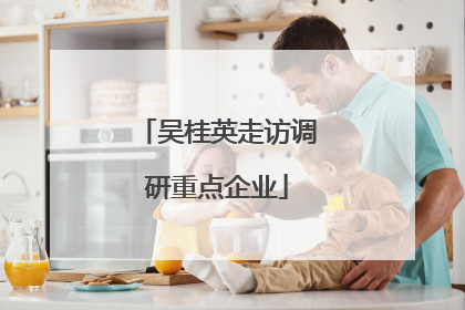 吴桂英走访调研重点企业