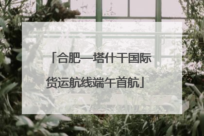 合肥—塔什干国际货运航线端午首航
