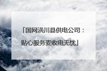 国网潢川县供电公司：贴心服务麦收电无忧