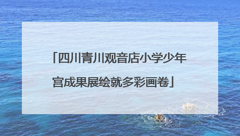 四川青川观音店小学少年宫成果展绘就多彩画卷