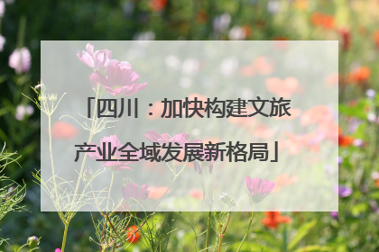 四川：加快构建文旅产业全域发展新格局