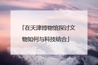 在天津博物馆探讨文物如何与科技结合