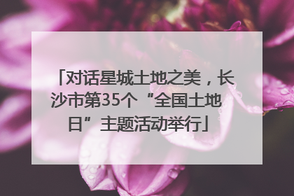 对话星城土地之美，长沙市第35个“全国土地日”主题活动举行