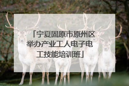 宁夏固原市原州区举办产业工人电子电工技能培训班