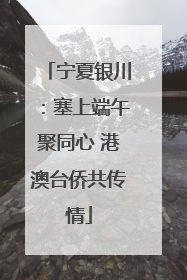 宁夏银川：塞上端午聚同心 港澳台侨共传情
